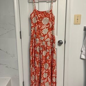 NWT Floral Drop Waist Maxi Dress